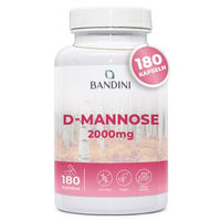 Produktbild von Bandini Pharma D-Mannose Kapseln vegan ohne Zusatzstoffe 180 Stück