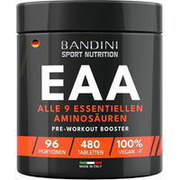 Produktbild von Bandini Pharma EAA Aminosäuren Komplex Tabletten vegan ohne Zusatzstoffe
