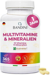 Bandini Pharma Multivitamin Tabletten vegan ohne Zusatzstoffe für Männer und Frauen – Bild 1 von 2