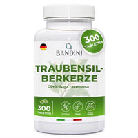Produktbild von Bandini Pharma Traubensilberkerze Tabletten vegan ohne Zusatzstoffe 300 Stück