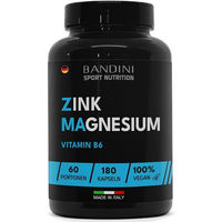 Produktbild von Bandini Pharma Zink Magnesium Mineralstoff-Komplex Kapseln vegan ohne Zusatzstoffe 180 Stück