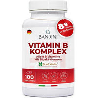 Produktbild von Bandini Vitamin B Complex Tabletten vegan ohne Zusatzstoffe 180 Stück