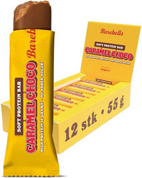 Barebells Soft Proteinriegel Schokolade-Karamell zuckerarm 12 x 55 g – Bild 1 von 3