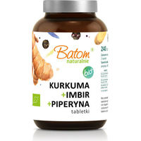 Produktbild von Batom Kurkuma Ingwer Piperin Bio Tabletten 240 Stück