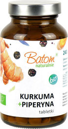 Batom Kurkuma mit Piperin Bio Tabletten 240 Stück – Bild 1 von 2