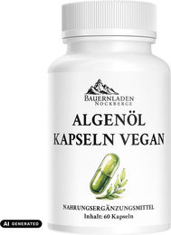 Bauernladen Nockberge Algenöl Kapseln vegan mit 560 mg Omega-3-Fettsäuren 60 Stück – Bild 1 von 1
