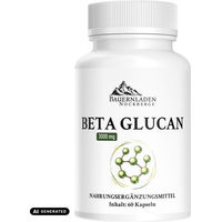 Produktbild von Bauernladen Nockberge Beta Glucan 3000 mg Kapseln vegetarisch ohne Zusatzstoffe 60 Stück