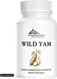 Bauernladen Nockberge Yamswurzel Extrakt Kapseln vegan ohne Zusatzstoffe 60 Stück – Bild 1 von 1