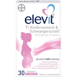 Bayer Elevit 1 Tabletten für Schwangere und Stillende mit Folsäure 30 Stück – Bild 1 von 1