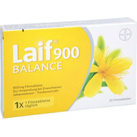 Produktbild von Bayer Laif 900 Balance Johanniskraut Filmtabletten 20 Stück vegan glutenfrei laktosefrei