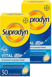 Bayer Supradyn Vital 50+ Ginseng und Olive Brausetabletten für Senioren Doppelpack – Bild 1 von 1