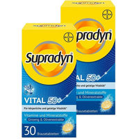 Produktbild von Bayer Supradyn Vital 50+ Ginseng und Olive Brausetabletten für Senioren Doppelpack