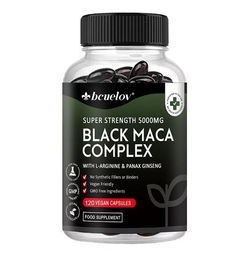 Bcuelov Black Maca Complex mit L-Arginin und Panax Ginseng Kapseln 120 Stück – Bild 1 von 4