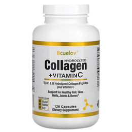 Bcuelov Collagen mit Vitamin C Nahrungsergänzungsmittel 120 Kapseln – Bild 1 von 2