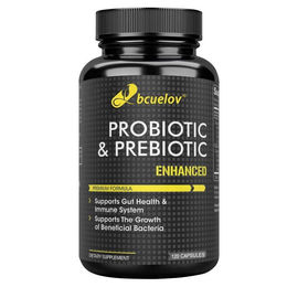 Bcuelov Probiotic & Prebiotic Nahrungsergänzungsmittel für Erwachsene 120 Kapseln – Bild 1 von 4