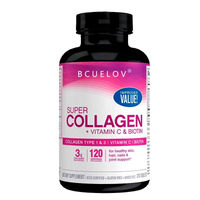 Produktbild von Bcuelov Super Collagen mit Vitamin C und Biotin Kapseln 120 Stück