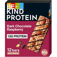 Produktbild von BE-KIND Proteinriegel Dark Chocolate Raspberry glutenfrei 12 x 50 g