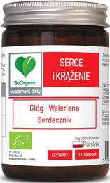 BE ORGANIC Kräuter-Komplex Tabletten mit Weißem Dorn, Baldrian und Herzstöckel laktosefrei 100 Stück – Bild 1 von 1
