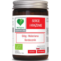 Produktbild von BE ORGANIC Kräuter-Komplex Tabletten mit Weißem Dorn, Baldrian und Herzstöckel laktosefrei 100 Stück