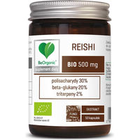 Produktbild von BE ORGANIC Reishi-Pilz-Extrakt Bio 500 mg Kapseln 50 Stück