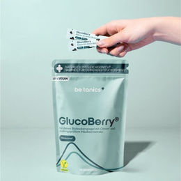 be tanics GlucoBerry Blutzucker Balance mit Reducose Sticks vegan und glutenfrei 28 Stück – Bild 1 von 5