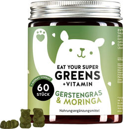 Bears with Benefits Eat Your Super Greens + Vitamin Superfood-Mischung mit Gerstengras und Moringa Gummis 60 Stück – Bild 1 von 2