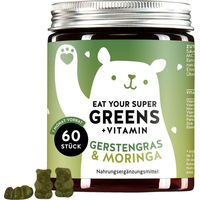 Produktbild von Bears with Benefits Eat Your Super Greens + Vitamin Superfood-Mischung mit Gerstengras und Moringa Gummis 60 Stück