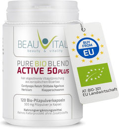 BEAUVITAL Active 50plus Bio Vitalpilze Kapseln mit Cordyceps, Hericium, Reishi, Agaricus, Maitake und Shiitake – Bild 1 von 1