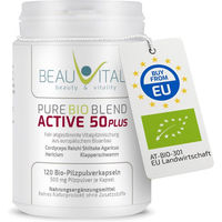 Produktbild von BEAUVITAL Active 50plus Bio Vitalpilze Kapseln mit Cordyceps, Hericium, Reishi, Agaricus, Maitake und Shiitake
