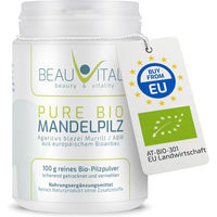 Produktbild von BEAUVITAL Bio Mandelpilz Pulver Agaricus blazei Murrill aus EU-Anbau, glutenfrei und laktosefrei