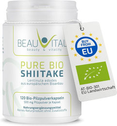 BEAUVITAL Bio Shiitake Kapseln Lentinula edodes 120 Stück – Bild 1 von 1
