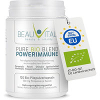 Produktbild von BEAUVITAL Powerimmune Bio Vitalpilzmischung Kapseln mit Cordyceps, Reishi, Shiitake, Hericium und Agaricus, 120 Kapseln