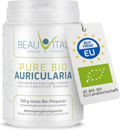 BEAUVITAL Pure Bio Auricularia Pulver Judasohr (Auricularia auricula-judae) aus EU-Anbau – Bild 1 von 2