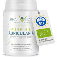 Produktbild von BEAUVITAL Pure Bio Auricularia Pulver Judasohr (Auricularia auricula-judae) aus EU-Anbau