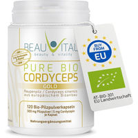 Produktbild von BEAUVITAL Pure Bio Cordyceps Gold Kapseln mit 10mg Cordycepin/g 120 Stück