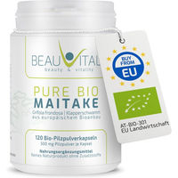 Produktbild von BEAUVITAL Pure Bio Maitake Kapseln Klapperschwamm Grifola Frondosa Bio 120 Stück