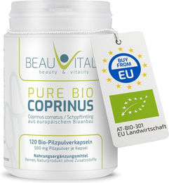 BEAUVITAL Pure Bio Schopftintling Kapseln Coprinus comatus Bio 120 Stück – Bild 1 von 1
