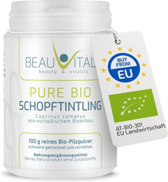 BEAUVITAL Pure Bio Schopftintling Pulver Coprinus comatus aus EU-Anbau – Bild 1 von 3