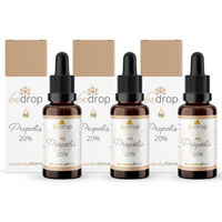 Produktbild von bedrop Bio Propolis Extrakt Tinktur 20% 3er Set 90 ml