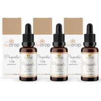 Produktbild von bedrop Propolis Tinktur 3er Set alkoholfreie Bio Tropfen ohne Zusatzstoffe