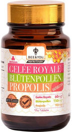 BEE&YOU Gelée Royal Blütenpollen Propolis Lutschtabletten 60 Stück – Bild 1 von 4