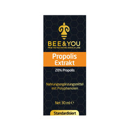Bee&You Propolis Tinktur Propolis Tropfen 20% 30 ml mit Polyphenolen und Flavonoiden – Bild 1 von 1