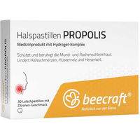 Produktbild von Beecraft Halspastillen Propolis zuckerfrei 30 Stück