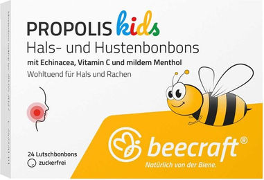 Beecraft Kids Propolis Hals- und Husten-Lutschtabletten – Bild 1 von 1