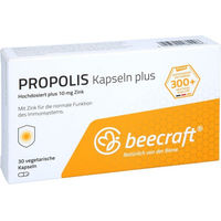 Produktbild von Beecraft Propolis Kapseln Plus hochdosiert vegetarisch und laktosefrei 30 Stück