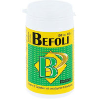 Produktbild von Befoli B-Komplex Tabletten für Erwachsene laktosefrei zuckerfrei glutenfrei ohne Gelatine