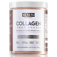Produktbild von BeKeto Keto Kollagen Pulver mit MCT-Öl Schokoladengeschmack 300g Low Carb ohne Zusatzstoffe