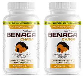 Benaga Chaga-2x Kapseln mit pflanzlichem Ursprung 60 Stück – Bild 1 von 1