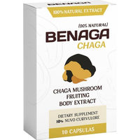 Produktbild von Benaga Chaga Kapseln mit Chaga-Pilzextrakt ohne Zusatzstoffe 2,76 g