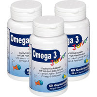 Produktbild von Berco-Arzneimittel Omega 3 Junior Fischöl-Kaukapseln für Kinder und Erwachsene 180 Kapseln